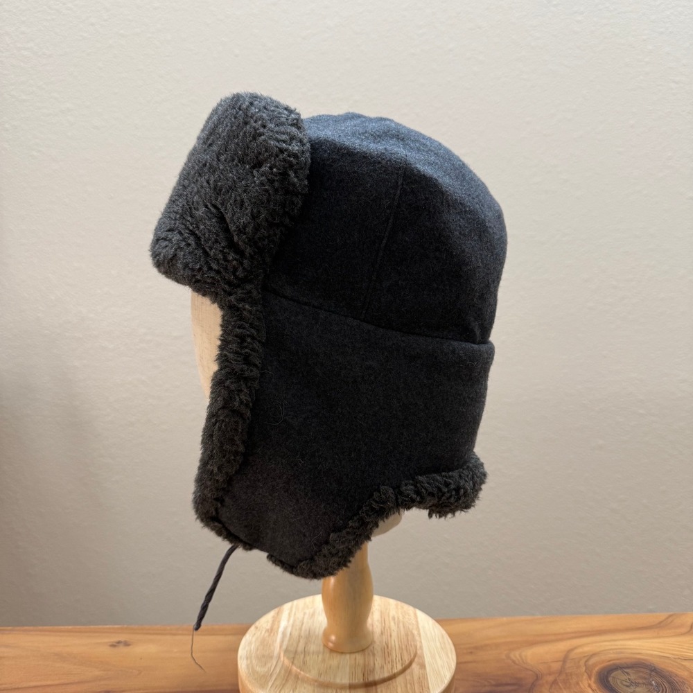 Wool Blend Made in Russia Earflap Trapper Hat Cap Kids Size XLG - Picture 3 of 12